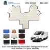 OPEL VIVARO II (2014-) 1+1  ECO LEDER BODENMATTEN GL03-KL03