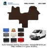 OPEL VIVARO II (2014-) 1+1  ECO LEATHER FLOOR MATS GL03-KL03