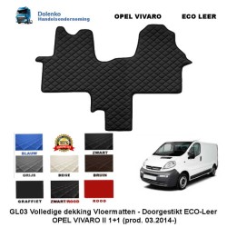 OPEL VIVARO II (2014-) 1+1  ECO LEDER BODENMATTEN GL03-KL03
