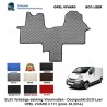 OPEL VIVARO II (2014-) 1+1 ECO LEER VLOERMATTEN GL03-KL03