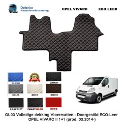 OPEL VIVARO II (2014-) 1+1 ECO LEER VLOERMATTEN GL03-KL03