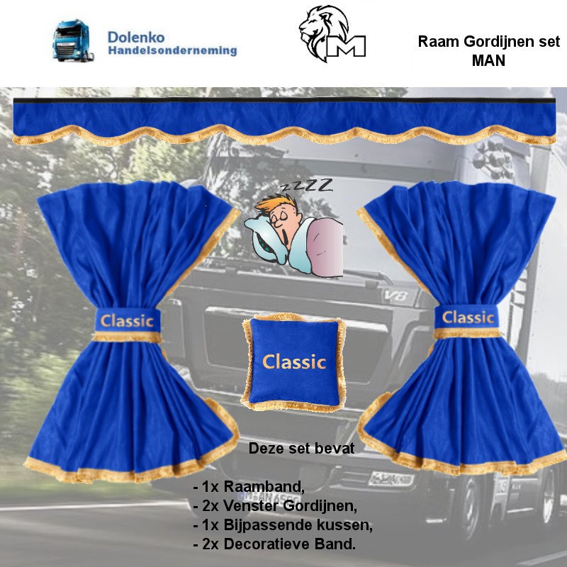 WINDOW CURTAIN SETS SERIE Suitable for MAN TGX - TGA - TGS - TGM - TGL