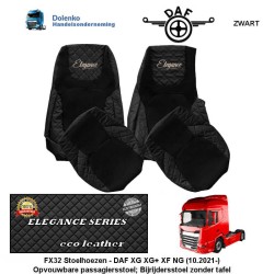 DAF-XG-XG+-XF-NG-Seat-covers-PASSENGER SEAT WITHOUT TABLE-FOLDING SEAT--prod. (10-2021 - ....)