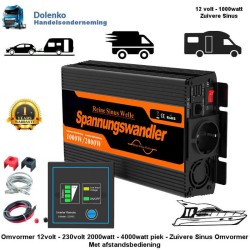 (12v) Wechselrichter12v nach 220 – 230v - 1000w -Reine Sinus