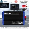 TOP QUALITY TRUCK INVERTER 24V AC / 220V DC 2500W CLEAR SINUS