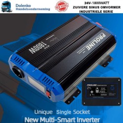 TOP KWALITEIT TRUCK OMVORMER 24V DC NAAR 220V AC - 1800W ZUIVERE SINUS