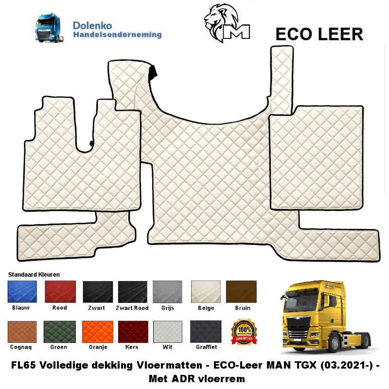 TUNNELCOVER AND FLOORMATS SUITABLE FOR MAN TGX (2021 - .....) With ADR Floor Brake