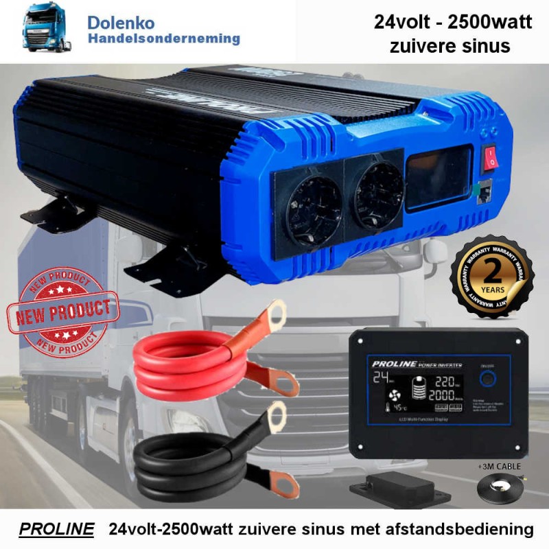 TOP QUALITY TRUCK INVERTER 24V AC / 220V DC 2500W CLEAR SINUS