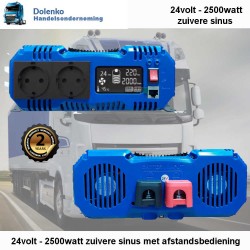 TOP QUALITY TRUCK INVERTER 24V AC / 220V DC 2500W CLEAR SINUS
