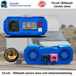 TOP QUALITÄT UMWANDLER 12V - 220V AC - 1500W REINER SINUS