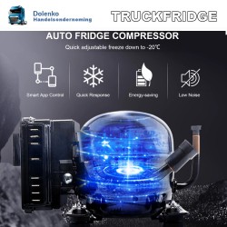 Portable Mini Vriezer / Koelkast +10 / -20 graden 12volt - 24volt -220volt