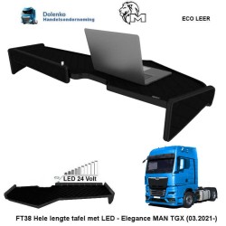 Long truck table with LED - Elegance, MAN TGX (03.2021-) FT38