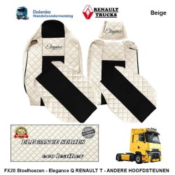 RENAULT T - DIFFERENT HEADRESTS - ECO LEATHER - SEAT COVERS - ELEGANCE, PROD. SINCE 2014 FX20-UX20