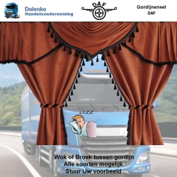 TYPE STANDARD TRUCK CURTAINS ALCANTARA FABRIC LINED