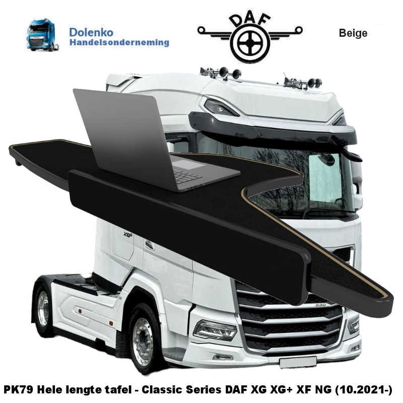PK79 Volle Breite Armaturenbrett Tisch Classic fur DAF XG - XG+ - XF NG (2021 - ....)