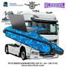 Mittel Armatturenbrett Tisch (Old Skool Series) DAF XG -XG+-XF-NG (2021-....) MIT VELOURS IM DANISCHER PUCHE MOTIEF