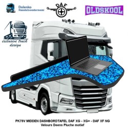 Mittel Armatturenbrett Tisch (Old Skool Series) DAF XG -XG+-XF-NG (2021-....) MIT VELOURS IM DANISCHER PUCHE MOTIEF