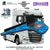 Mittel Armatturenbrett Tisch (Old Skool Series) DAF XG -XG+-XF-NG (2021-....) MIT VELOURS IM DANISCHER PUCHE MOTIEF