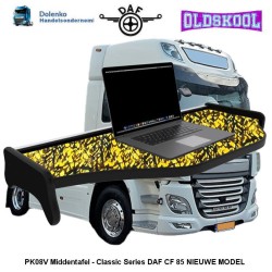 PK08V, Center Dashboardtable (Old Skool Series) for: DAF CF 85 NEW MODEL WITH VELOR IN DANISH PLUSH MOTIF