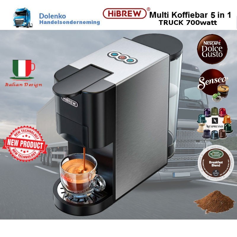 HIBREW H3AT TRUCK DIE NEUESTE COFFEE SENSATION MULTI KAFFEE BAR 5 IN 1 FÜR MOBILER EINSATZ