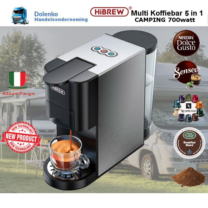 HIBREW H3AC CAMPING 700 WATT THE LATEST COFFEE SENSATION MULTI COFFEE BAR 5 IN 1