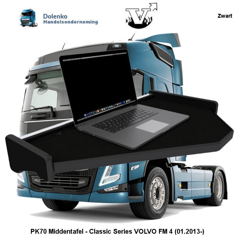 PK70, MITTEL ARMATURENBRETT TISCH - CLASSIC SERIES, VOLVO FM4 - FMX4 (2013-.....) )