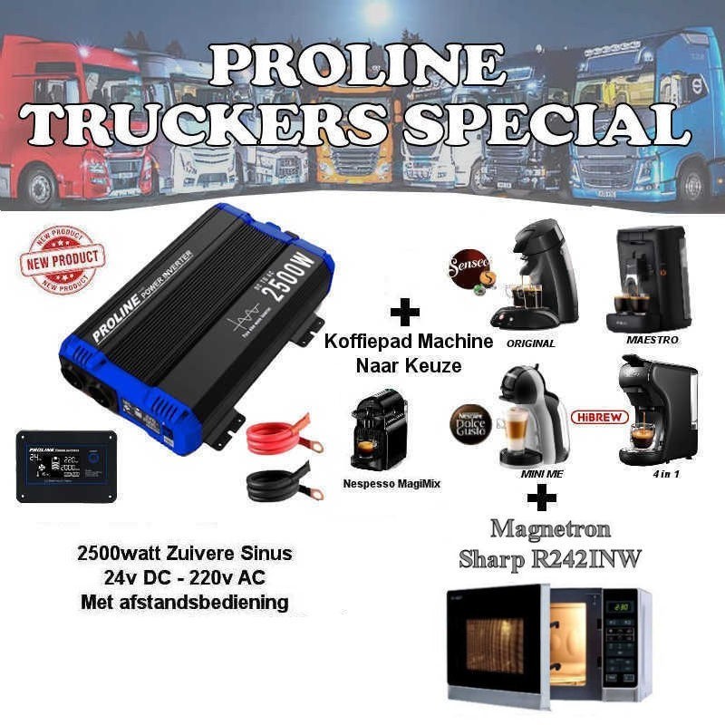 Truckers Special 2024 omvormer + Senseo + Magnetron