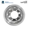 19.5"x 8.25" Truck RVS wielschaal trek as  - 8 gaats velg