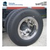 22.5"x 9" LKW FELGENKAPPE, RADBLENDE für Hinterradfelge, 10 LOCHER, Edelstahl,