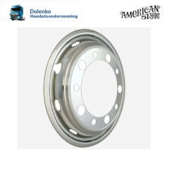 22,5" x9" en 8,25"  Felgenkappe Radblende  fur die Vorderachse LKW , Edelstahl.