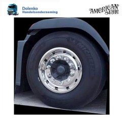 22,5" x9" en 8,25"  Felgenkappe Radblende  fur die Vorderachse LKW , Edelstahl.