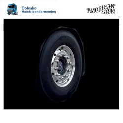 22,5" x11,75"  Felgenkappe, Radblende  fur die Vorderachse LKW,  - ET120 - ET130 -ET135, Edelstahl.