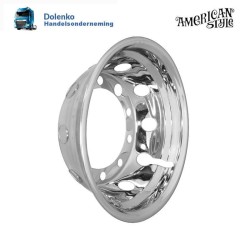 22,5" x11,75"  Felgenkappe, Radblende  fur die Vorderachse LKW,  - ET120 - ET130 -ET135, Edelstahl.