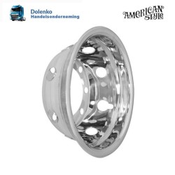 19.5"x 14" Truck RVS wielschaal trek as  - 8 gaats velg