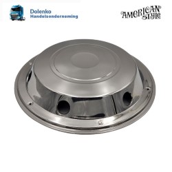 17.5" Truck Wheel shell for front rim, Lockring Mounted, Stainless steel,